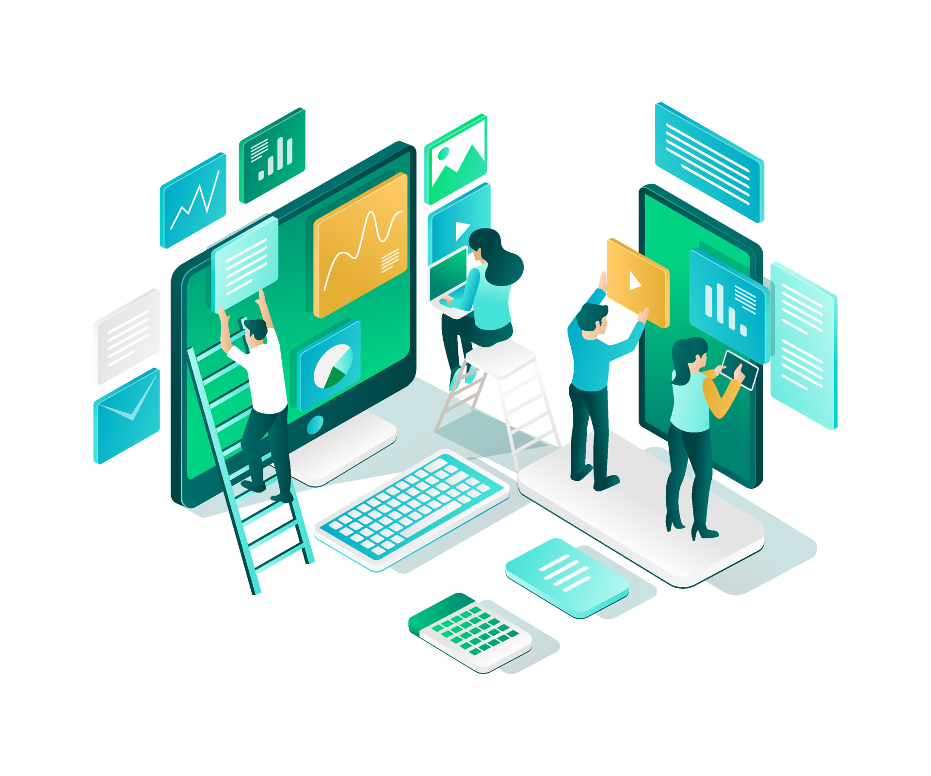 Web Hosting Vectors by Vecteezy